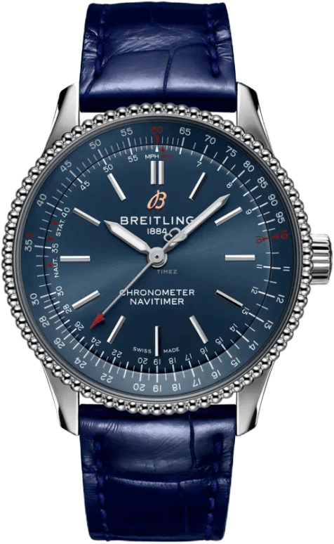 Breitling,Navitimer 35mm,35mm,Stainless Steel,Blue,Automatic,38hours,In-house Caliber,A17395161C1P1