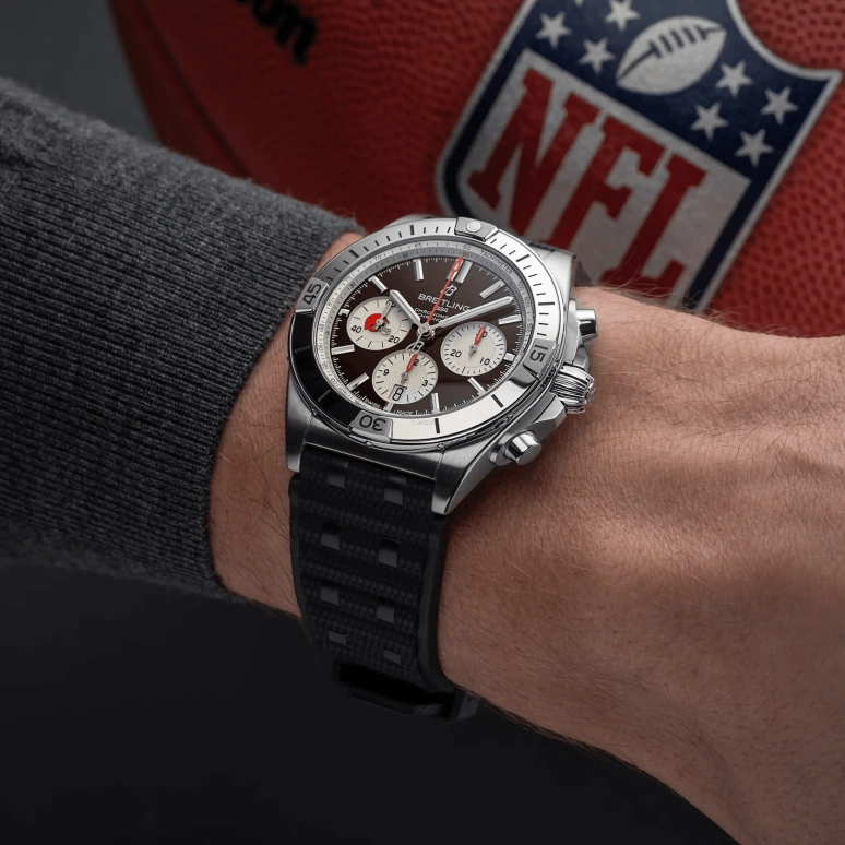 Breitling,Chronomat 42mm,42mm,Stainless Steel,Brown,Automatic,Chronograph,Day,AB01342B1B6S1