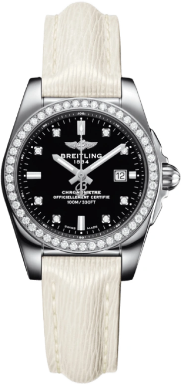 Breitling,Galactic 29mm,29mm,Stainless Steel,Black,Quartz,Day,In-house Caliber,A7234853,A7234853/BE50/274X/A12BA.1