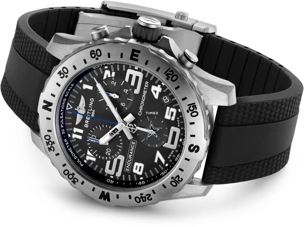 Breitling,Endurance Pro 44mm,44mm,Titanium,Black,Quartz,Chronograph,Day,E823106A1B5S1