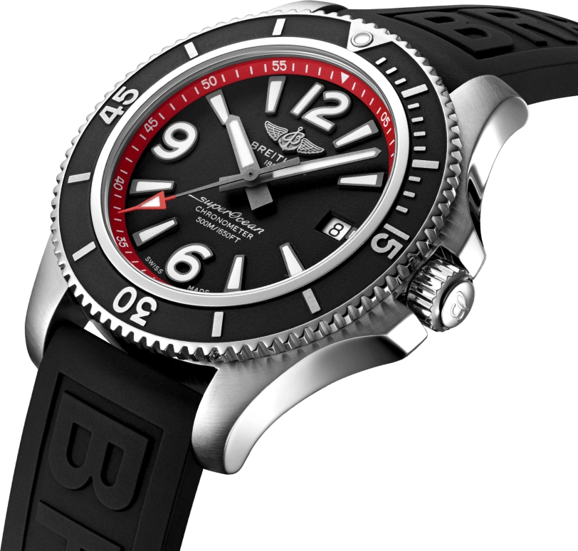 Breitling,Superocean 42mm,42mm,Stainless Steel,Black,Automatic,Chronograph,Date,Anti-magnetic,A17366D71B2S1