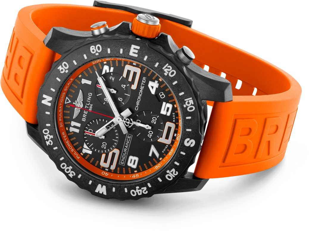 Breitling,Endurance Pro 44mm,44mm,Titaplast,Black,Quartz,Chronograph,Day,X82310A51B1S1