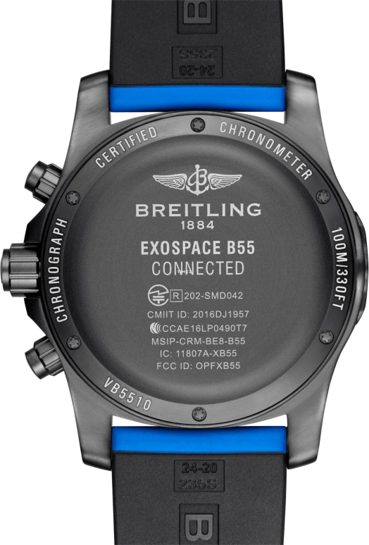 Breitling,Professional 46mm,46mm,Titanium,Black,Quartz,Countdown,Chronograph,Perpetual Calendar,Month,In-house Caliber,Crystal Glass,Sapphire,B55 CONNECTED