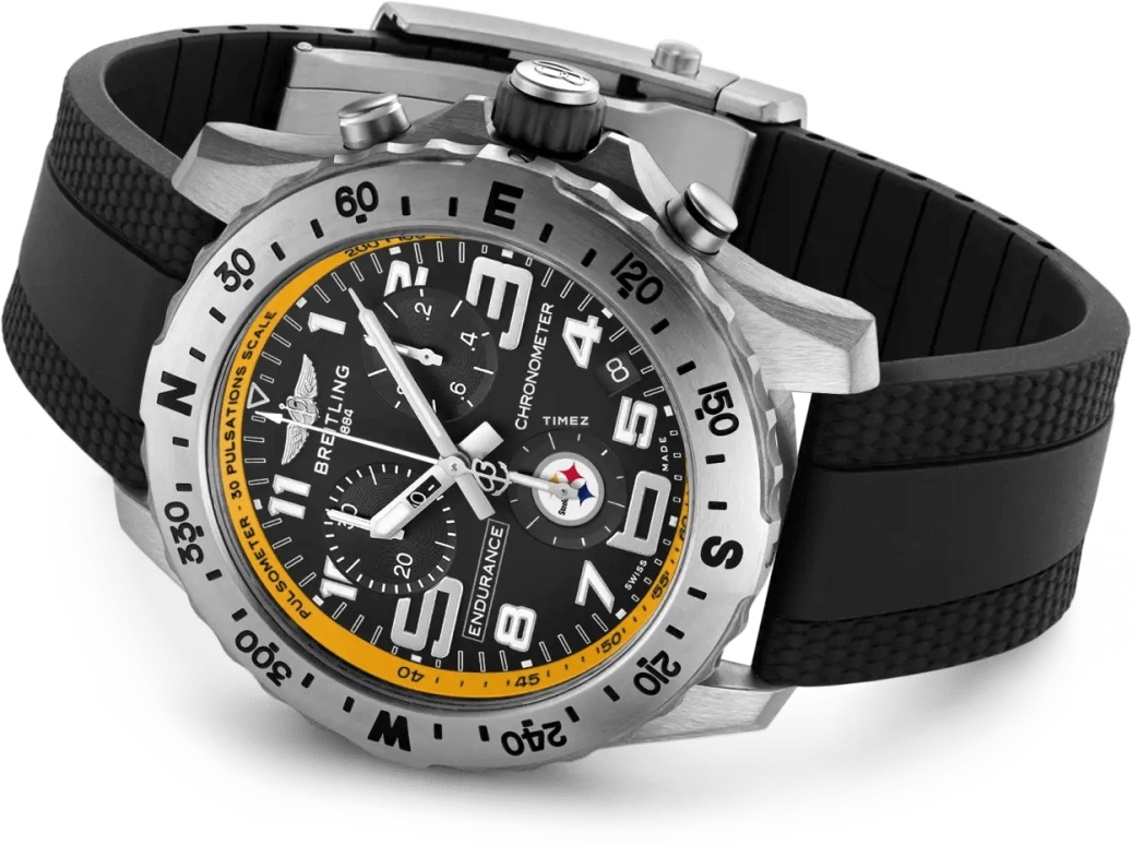 Breitling,Endurance Pro 44mm,44mm,Titanium,Black,Quartz,Chronograph,Day,E823106A1BQS1