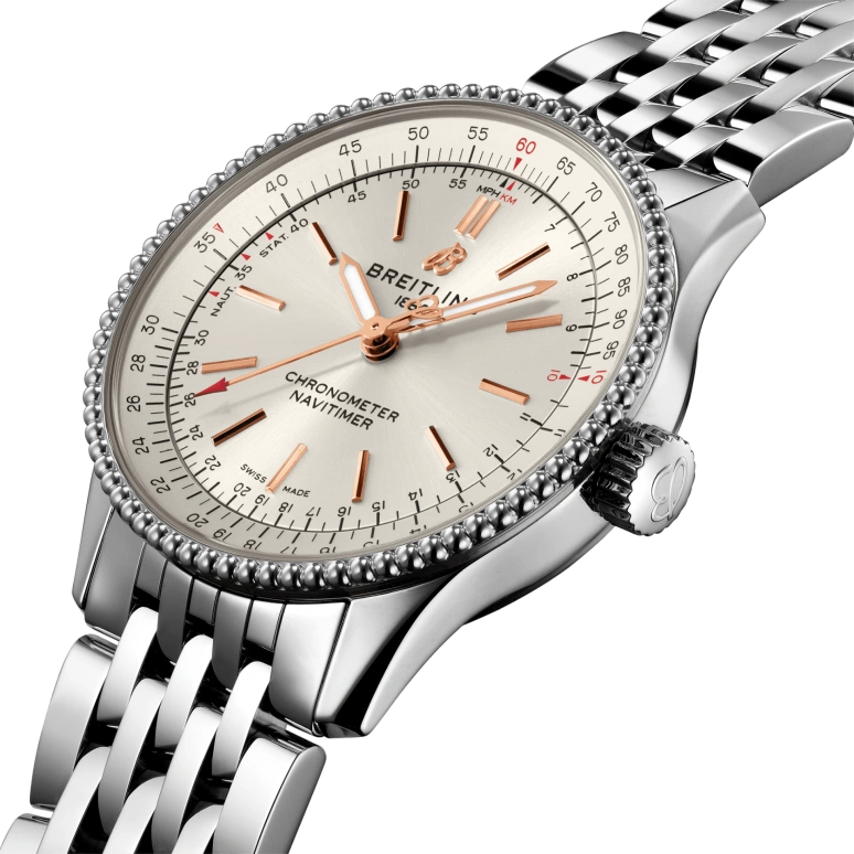 Breitling,Navitimer 35mm,35mm,Stainless Steel,Silver,Automatic,38hours,In-house Caliber,A17395F41G1A1