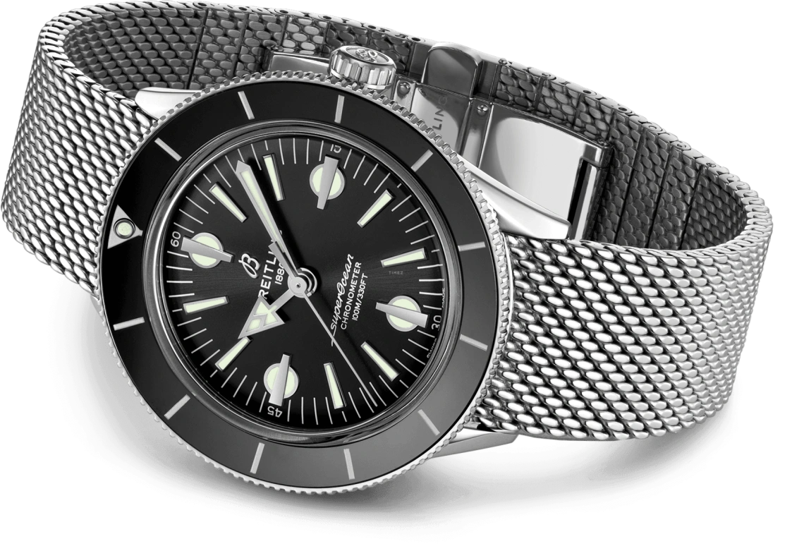 Breitling,Superocean Heritage 42mm,42mm,Stainless Steel,Black,Automatic,42hours,In-house Caliber,A10370121B1A1