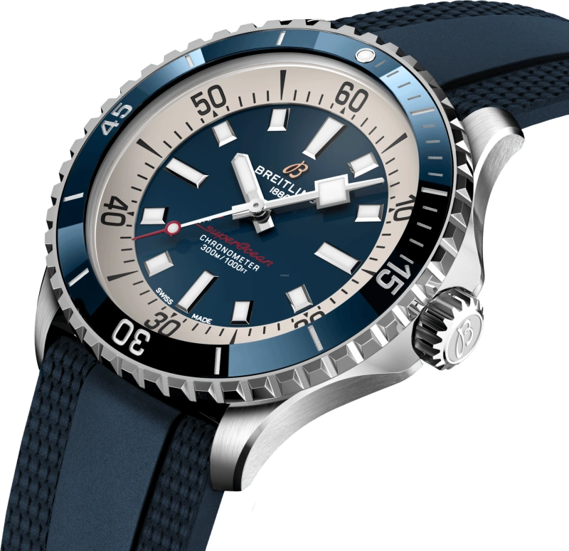 Breitling,Superocean 42mm,42mm,Stainless Steel,Blue,Automatic,40hours,In-house Caliber,A17375E71C1S1