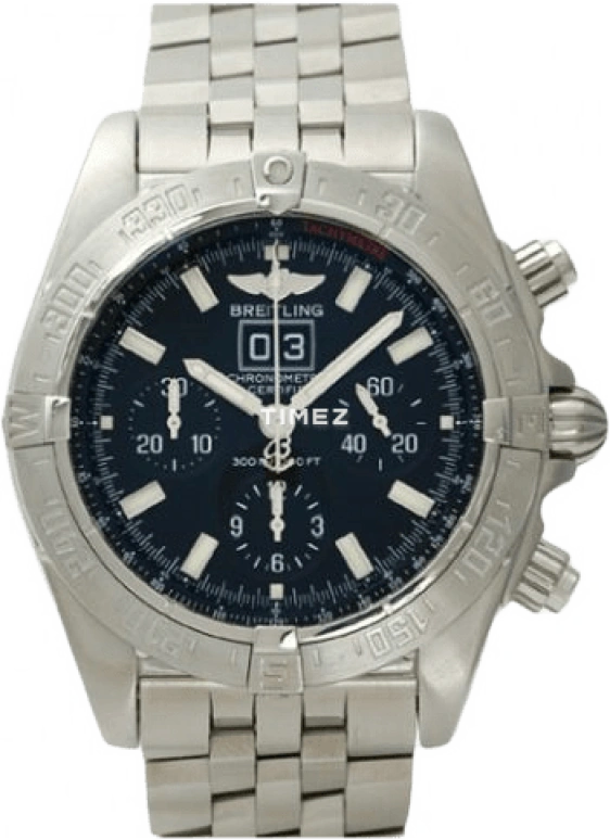 Breitling,Other 43mm,43mm,Stainless Steel,Black,Automatic,42hours,Sapphire,Crystal Glass,A449B11PAS