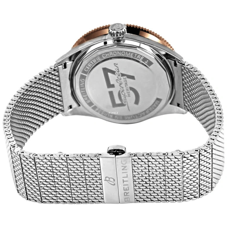 Breitling,Superocean Heritage 42mm,42mm,Red Gold,Stainless Steel,Black,Automatic,42hours,In-house Caliber,U10370121B1A1