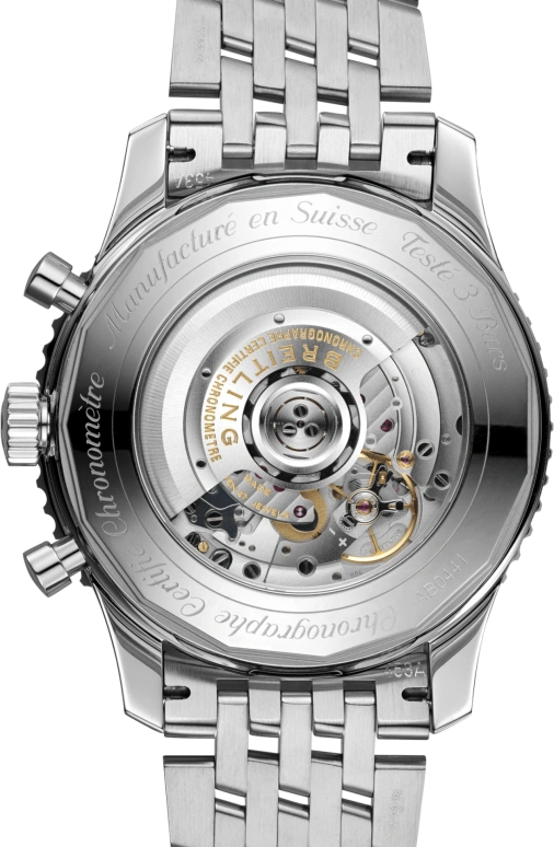Breitling,Navitimer 48mm,48mm,Stainless Steel,Black,White,Automatic,Chronograph,Day,AB0441211B1A1
