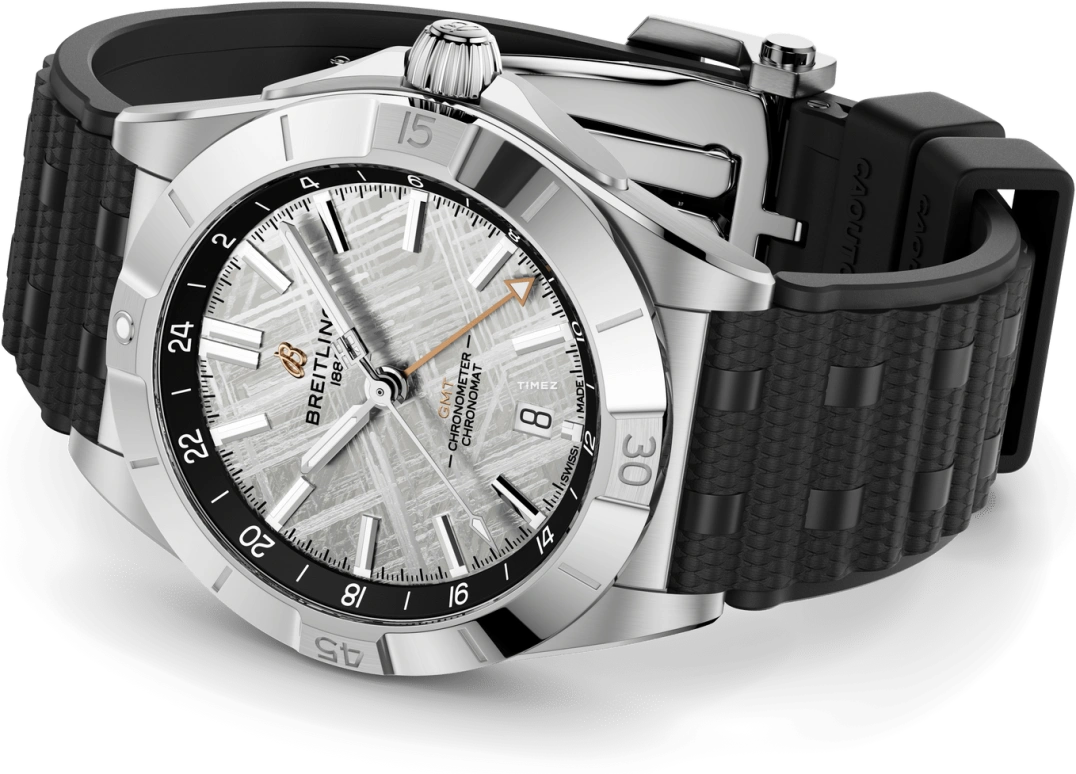 Breitling,Chronomat 40mm,40mm,Stainless Steel,Platinum,Grey,Automatic,Day,Dule Time,P323982A1F1S1