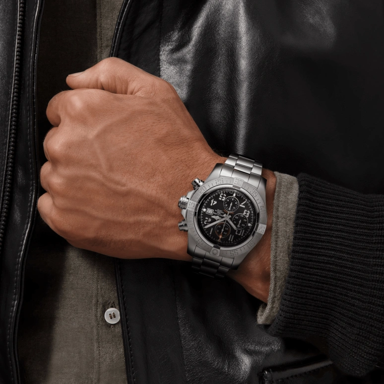 Breitling,Avenger 48mm,48mm,Stainless Steel,Black,Automatic,Chronograph,Date,Compass,A13371111B2A1