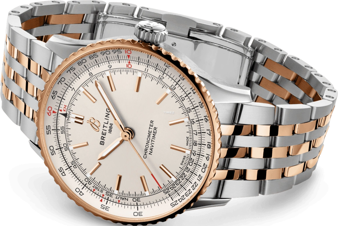 Breitling,Navitimer 41mm,41mm,Stainless Steel,Cream,Automatic,Sapphire,Crystal Glass,Round,U17329F41G1U1