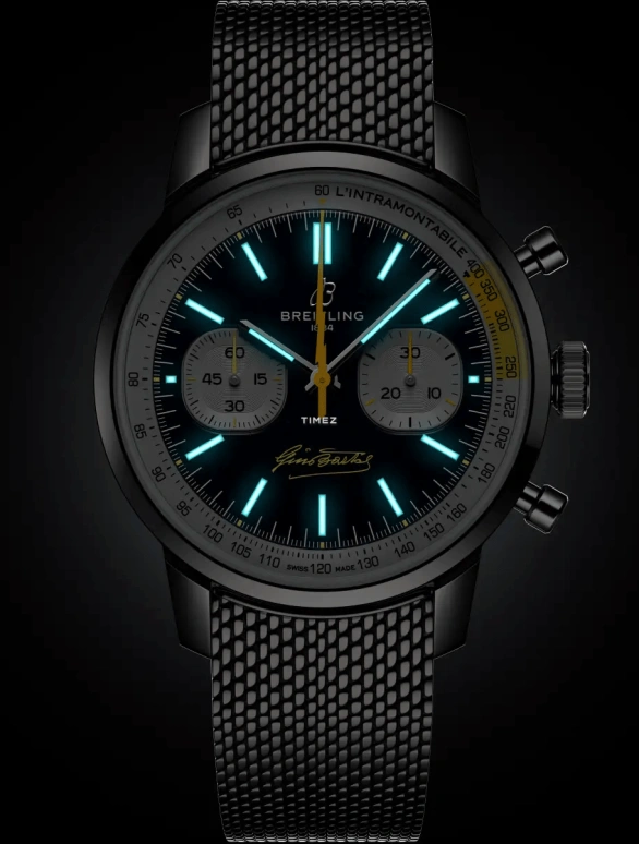 Breitling,Top Time 41mm,41mm,Stainless Steel,Blue,Automatic,Chronograph,70hours,AB01767A1C1A1