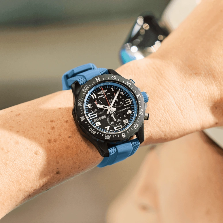 Breitling,Endurance Pro 44mm,44mm,Titaplast,Black,Quartz,Chronograph,Day,X82310281B1S2