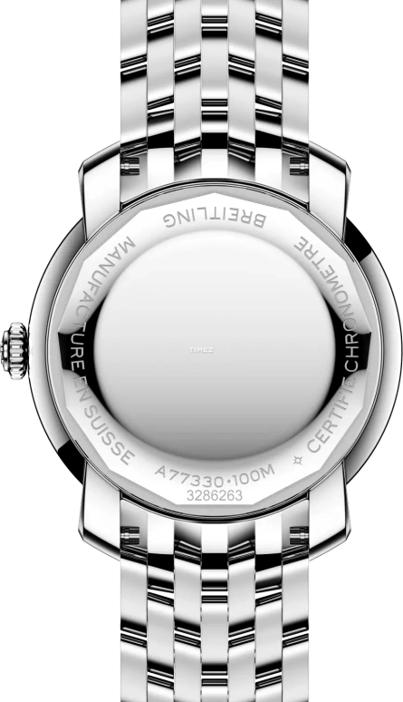 Breitling,Premier 32mm,32mm,Stainless Steel,Blue,Quartz,26280hours,In-house Caliber,A77330671C1A1