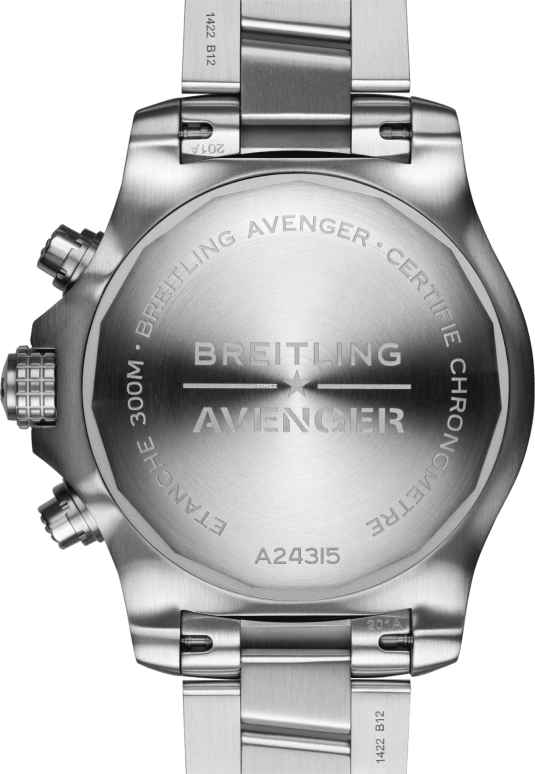 Breitling,Avenger 45mm,45mm,Stainless Steel,Blue,Automatic,Chronograph,Day,Dule Time,A24315101C1A1