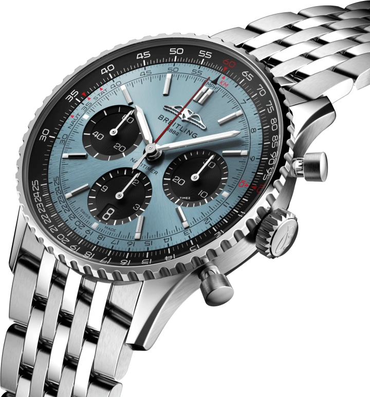 Breitling,Navitimer 41mm,41mm,Stainless Steel,Blue,Automatic,Chronograph,Day,AB0139241C2A1