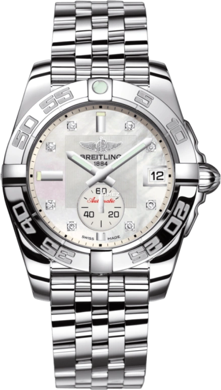Breitling,Galactic 36mm,36mm,Stainless Steel,Silver White,Automatic,42hours,In-house Caliber,A3733012,A3733012.A717.376A