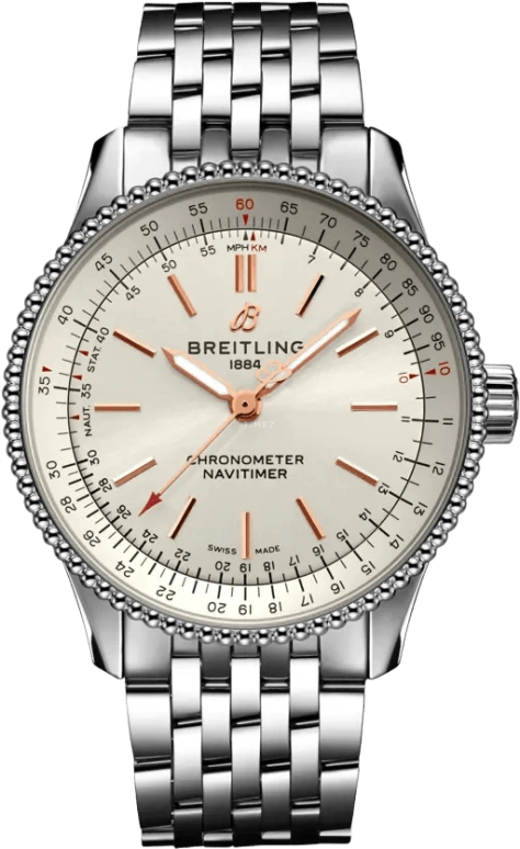 Breitling,Navitimer 35mm,35mm,Stainless Steel,Silver,Automatic,38hours,In-house Caliber,A17395F41G1A1