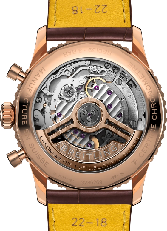 Breitling,Navitimer 41mm,41mm,Red Gold,Cream,Automatic,Chronograph,Day,RB0139211G1P1