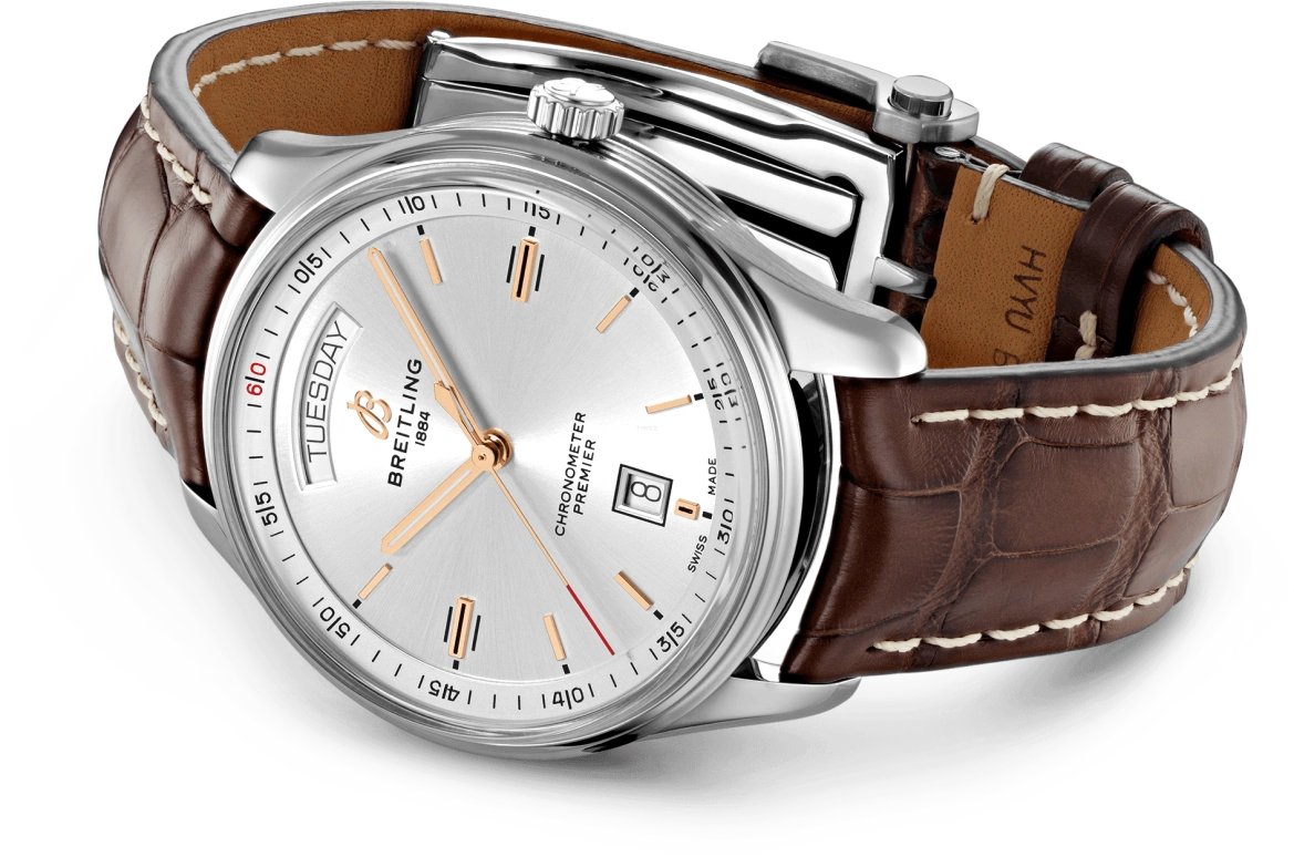 Breitling,Premier 40mm,40mm,Stainless Steel,Silver,Automatic,Date,Day,A45340211G1P1