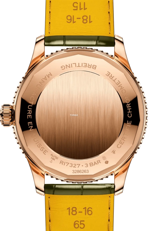 Breitling,Navitimer 36mm,36mm,Red Gold,Green,Automatic,40hours,In-house Caliber,R17327371L1P1