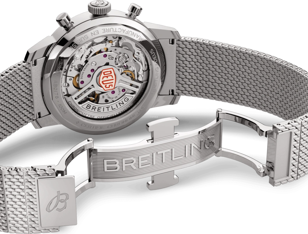 Breitling,Top Time 41mm,41mm,Stainless Steel,Black,White,Automatic,Chronograph,Sapphire,Crystal Glass,AB01765A1B1A1