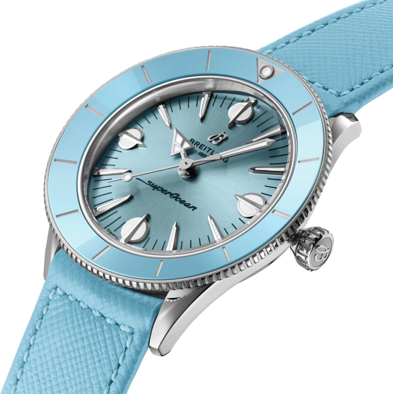 Breitling,Superocean Heritage 38mm,38mm,Stainless Steel,Blue,Automatic,42hours,In-house Caliber,A10340161C1X1