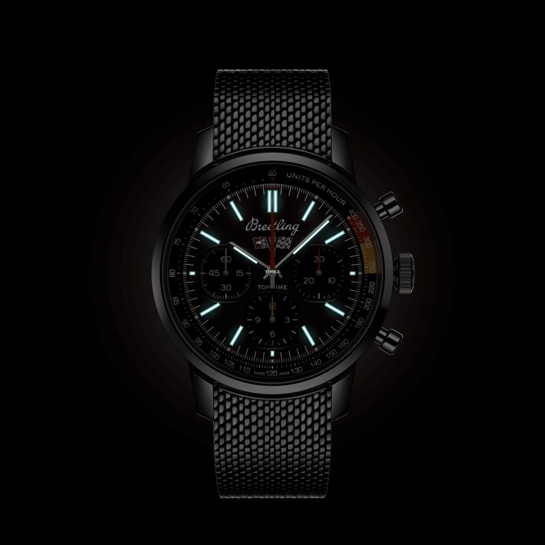 Breitling,Top Time 41mm,41mm,Stainless Steel,Red,Automatic,Chronograph,Sapphire,Crystal Glass,AB01761A1K1A1