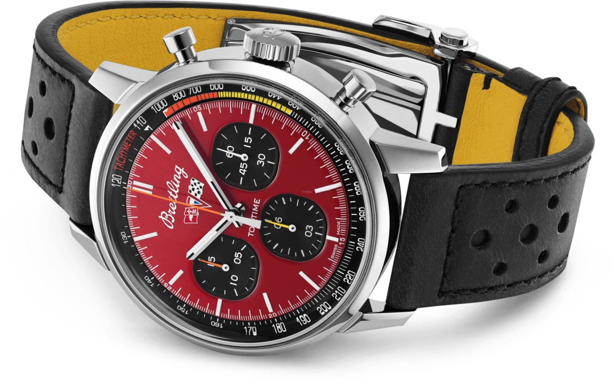 Breitling,Premier 42mm,42mm,Stainless Steel,Red,Black,Automatic,Chronograph,48hours,A25310241K1X1