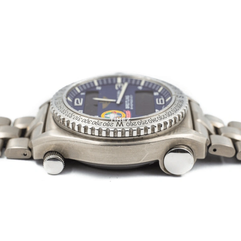 Breitling,Emergency 43mm,43mm,Titanium,Blue,Quartz,Countdown,Chronograph,Perpetual Calendar,Date,35040hours,In-house Caliber,E56321 ORBITER