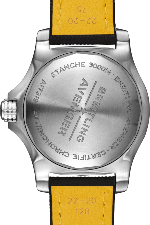 Breitling,Avenger 45mm,45mm,Stainless Steel,Yellow,Automatic,Chronograph,Date,Anti-magnetic,A17319101I2X1