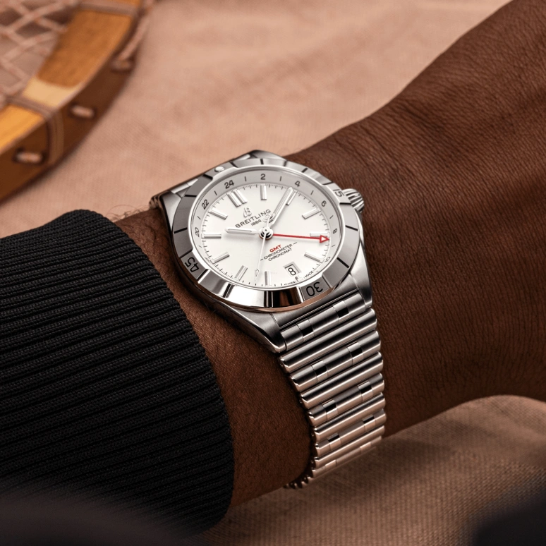 Breitling,Chronomat 40mm,40mm,Stainless Steel,Luminous,White,Automatic,42hours,In-house Caliber,Erling Haaland,A32398101A1A1