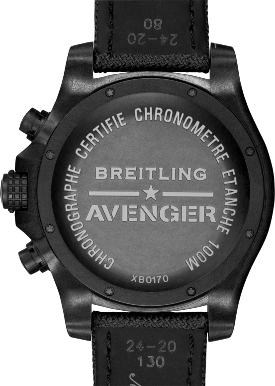 Breitling,Avenger 50mm,50mm,Titaplast,Black,Automatic,Chronograph,Date,Column Wheel,XB0170E41B1W1