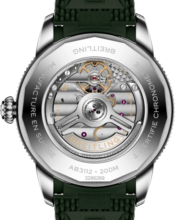 Breitling,Superocean Heritage 44mm,44mm,Stainless Steel,Ceramic,Green,Automatic,Day,78hours,AB3112361L1S1