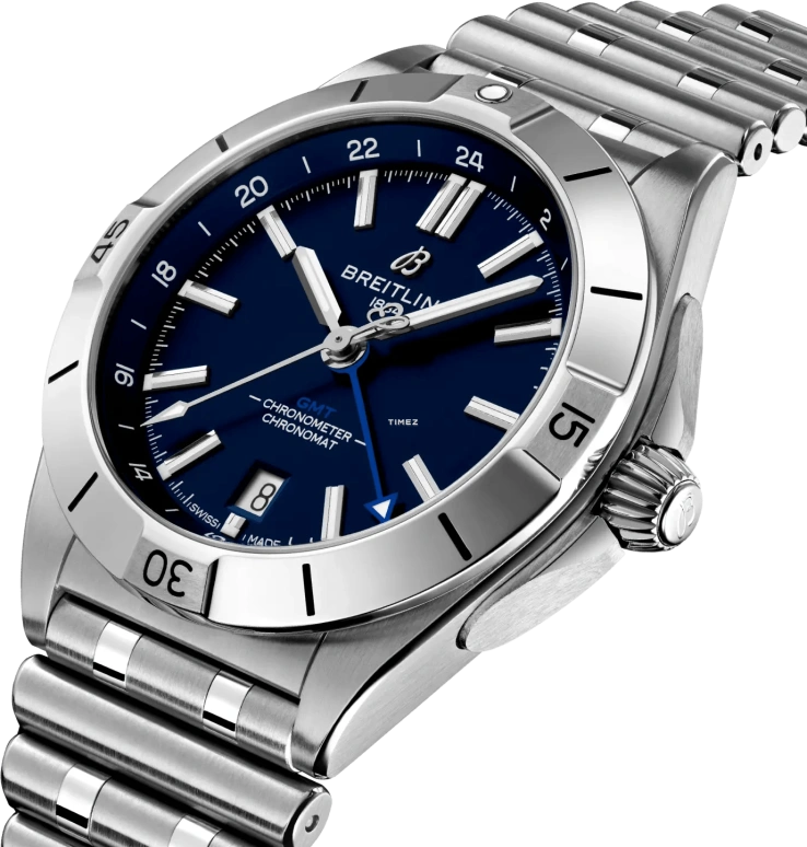 Breitling,Chronomat 40mm,40mm,Stainless Steel,Dark Blue,Automatic,Day,Dule Time,A32398B41C1A1