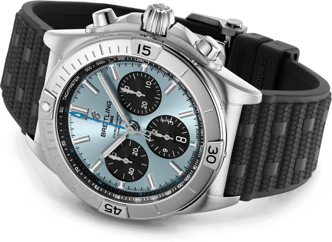 Breitling,Chronomat 42mm,42mm,Stainless Steel,Blue,Automatic,Chronograph,Day,PB0134101C1S2