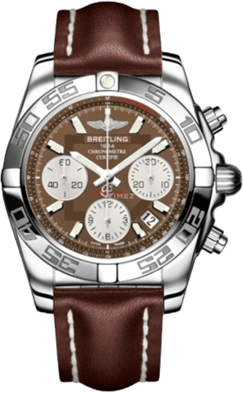 Breitling,Chronomat 41mm,41mm,Stainless Steel,Brown,Automatic,Chronograph,Day,AB014012,AB014012/Q583/431X