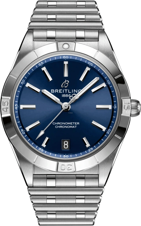Breitling,Chronomat 36mm,36mm,Stainless Steel,Blue,Automatic,Chronograph,Day,A10380101C1A1