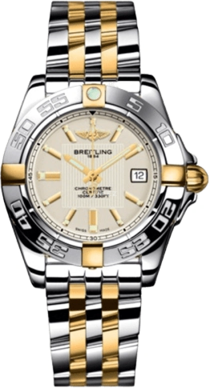 Breitling,Galactic 32mm,32mm,Yellow Gold,Stainless Steel,White,Quartz,Day,26280hours,B71356L2,B71356L2/G703/367D