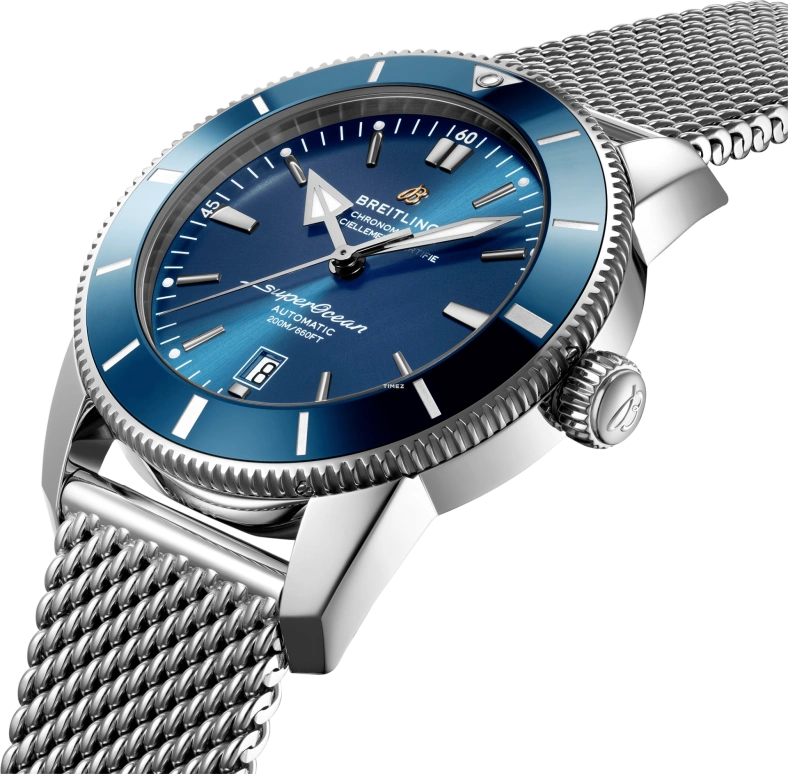 Breitling,Superocean Heritage 46mm,46mm,Stainless Steel,Blue,Automatic,Day,70hours,AB2020161C1A1