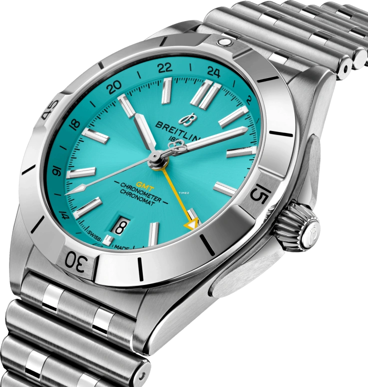 Breitling,Chronomat 40mm,40mm,Stainless Steel,Blue,Automatic,Day,Dule Time,A32398A21L1A1