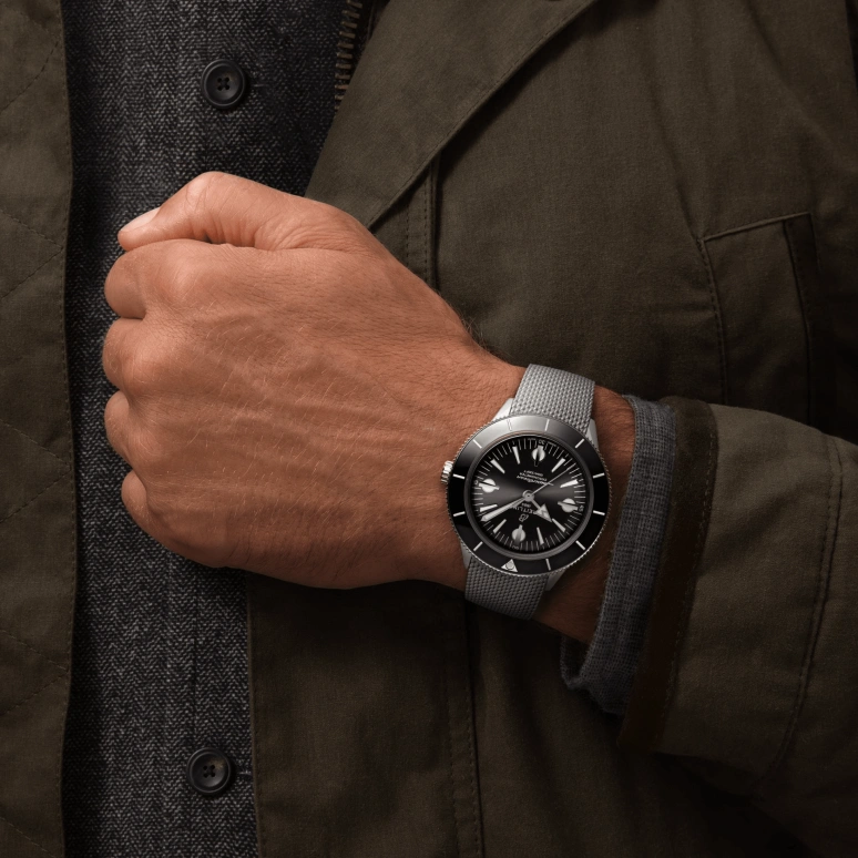 Breitling,Superocean Heritage 42mm,42mm,Stainless Steel,Black,Automatic,42hours,In-house Caliber,A10370121B1A1