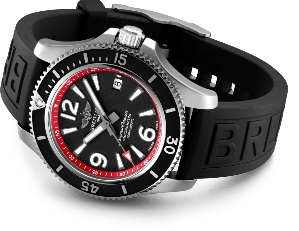 Breitling,Superocean 42mm,42mm,Stainless Steel,Black,Automatic,Chronograph,Date,Anti-magnetic,A17366D71B2S1