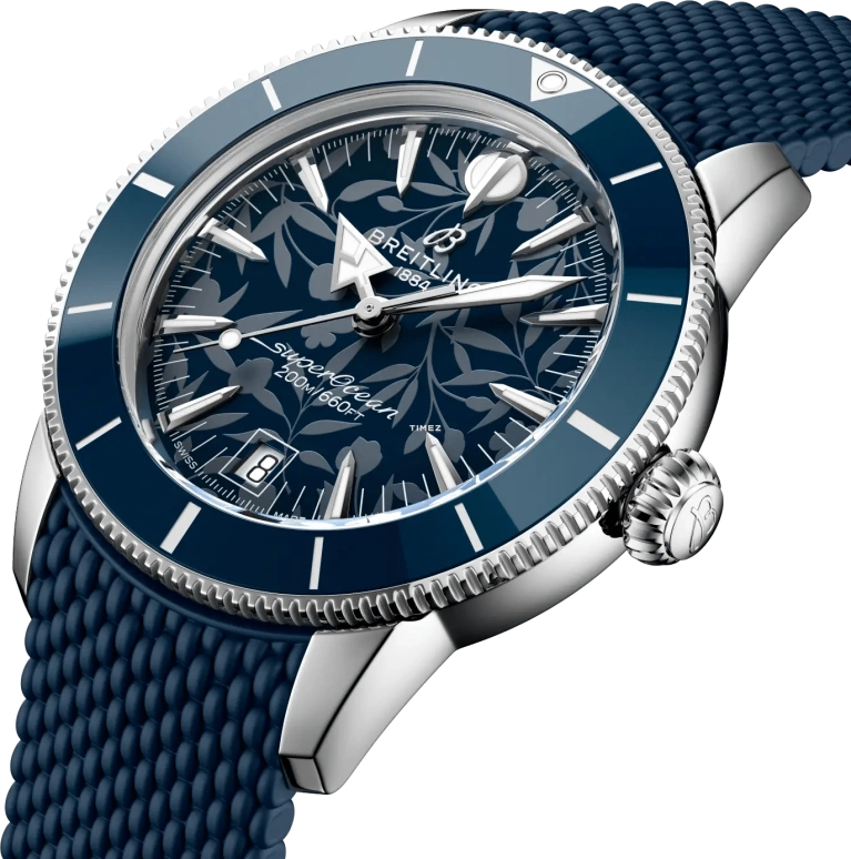 Breitling,Superocean Heritage 40mm,40mm,Stainless Steel,Blue,Automatic,Day,78hours,AB31101A1C1S1
