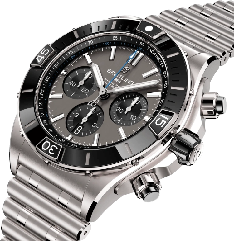 Breitling,Chronomat 44mm,44mm,Ceramic,Titanium,Grey,Automatic,Chronograph,Day,EB0136251M1E1