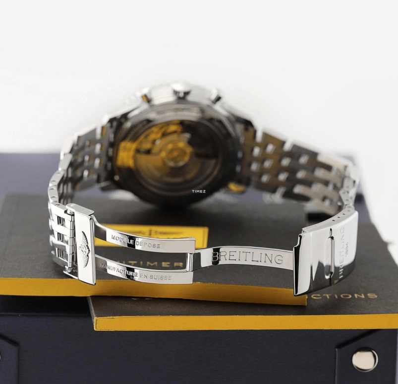 Breitling,Navitimer 46mm,46mm,Stainless Steel,Black,Automatic,Chronograph,Day,AB012721,AB012721/BD09/443A