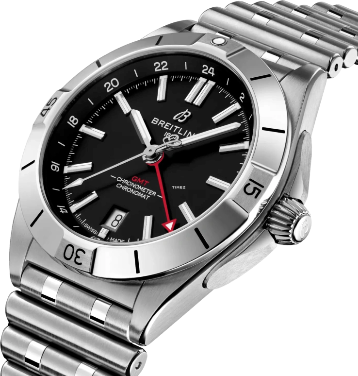 Breitling,Chronomat 40mm,40mm,Stainless Steel,Black,Automatic,Day,Dule Time,A32398D71B1A1
