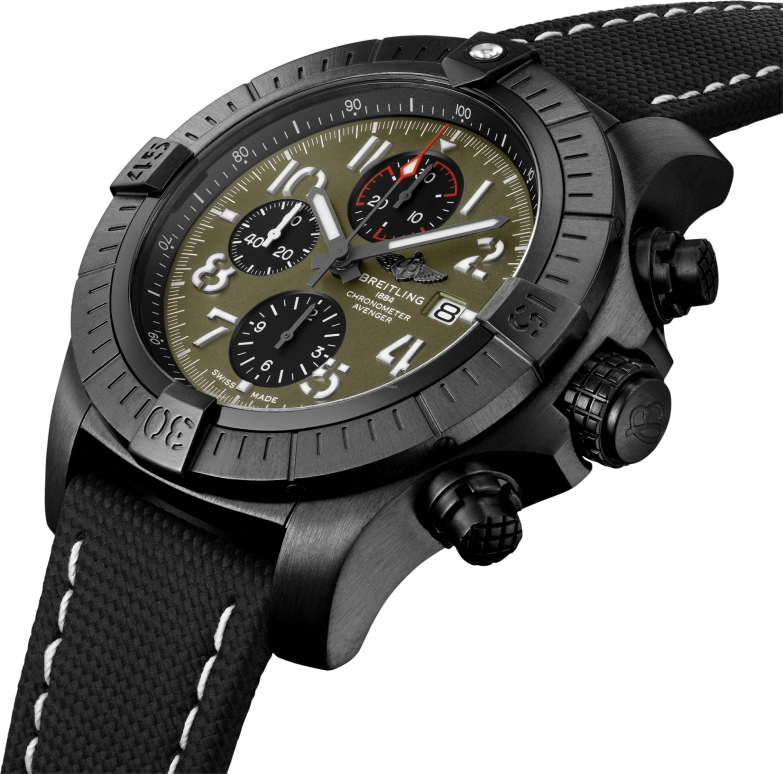 Breitling,Avenger 48mm,48mm,Titanium,Green,Automatic,Chronograph,Date,Compass,V133751A1L1X1